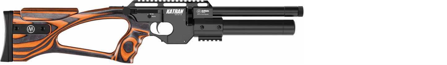 AirMaks Katran SC Available in .22 and .25 calibers and Removable Buttstock or Wood Laminate