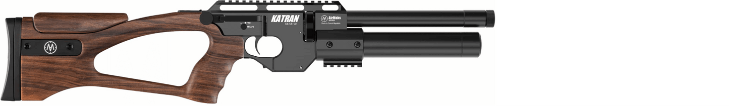 AirMaks Katran SC Available in .22 and .25 calibers and Removable Buttstock or Wood Laminate