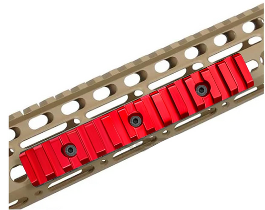 Gotical 13 Slots Aluminum Key mod Rail Section for KeyMod Thirteen Slot Picatinny Rail Red