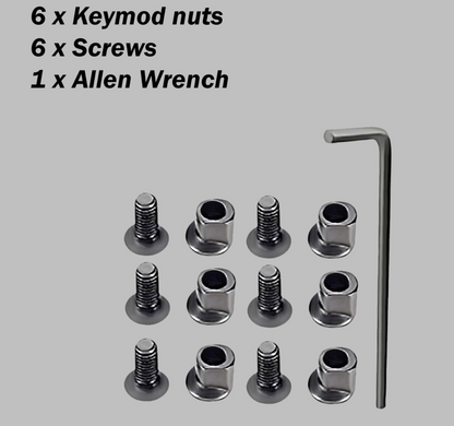 Gotical 13 Slots Aluminum Key mod Rail Section for KeyMod Thirteen Slot Picatinny Rail Red
