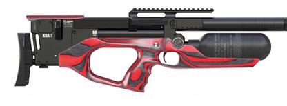 Krait Standard Regulated PCP rifle, available in .22 and .25 caliber with 300cc Bottle