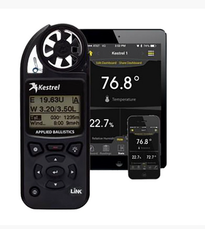 Krestel 5700 Elite Ballistics Weather Meter with Link - Black