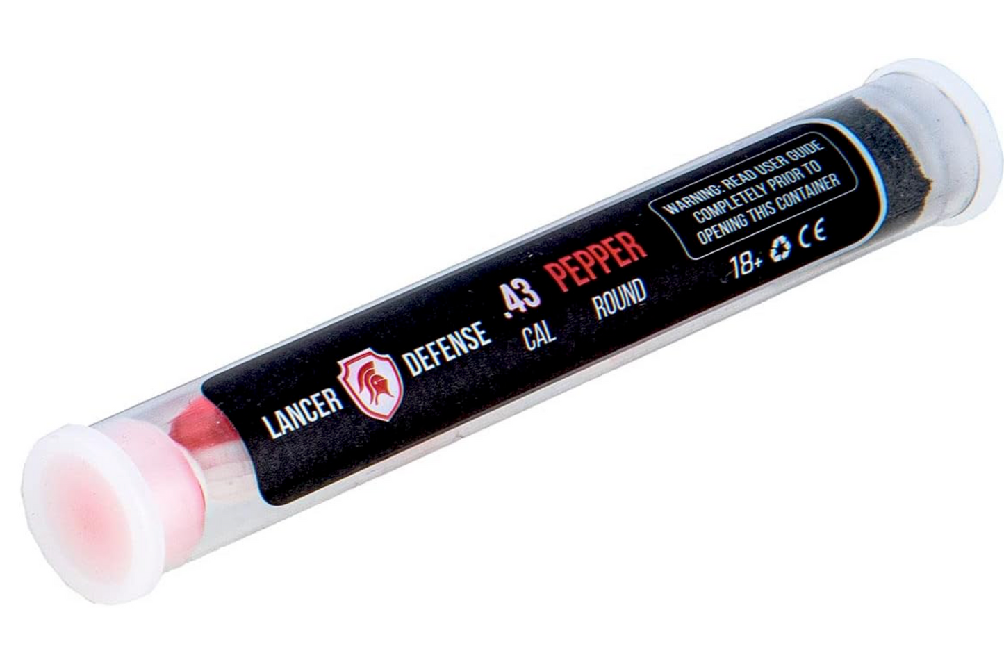Lancer Tactical Defense "Pepper" Ball 0.43 Cal for Self Defense Includes Pepper Projectile for Use in All Pepper Projectile Launchers in 0.43 Cal, Pack of 8