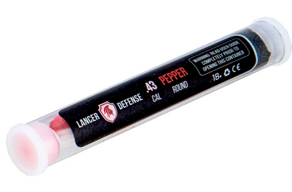Lancer Tactical Defense "Pepper" Ball 0.43 Cal for Self Defense Includes Pepper Projectile for Use in All Pepper Projectile Launchers in 0.43 Cal, Pack of 8