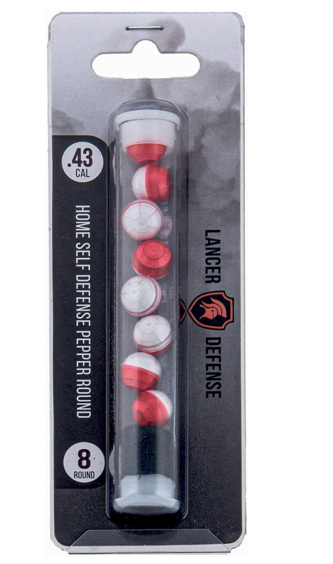 Lancer Tactical Defense "Pepper" Ball 0.43 Cal for Self Defense Includes Pepper Projectile for Use in All Pepper Projectile Launchers in 0.43 Cal, Pack of 8