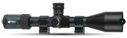 Monstrum Hornet II 3-15x50 FFP Rifle Scope | Includes Zero Stop, Bubble Level Scope Rings, and Detachable Sunshade