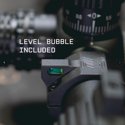 Monstrum Hornet II 3-15x50 FFP Rifle Scope | Includes Zero Stop, Bubble Level Scope Rings, and Detachable Sunshade