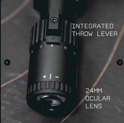 Monstrum Hornet II 3-15x50 FFP Rifle Scope | Includes Zero Stop, Bubble Level Scope Rings, and Detachable Sunshade