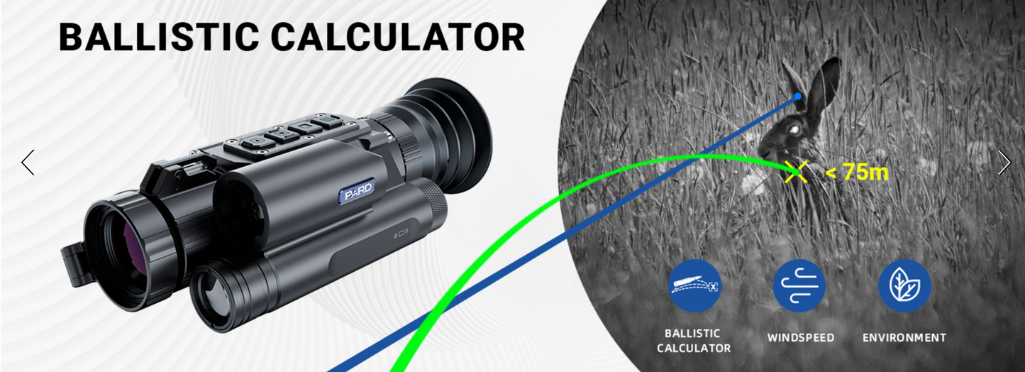 In Stock Pard NV008SP2LRF Night Vision Scope with Built-in Illuminator and Laser Rangefinder with Ballistics