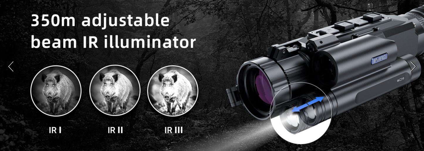 In Stock Pard NV008SP2LRF Night Vision Scope with Built-in Illuminator and Laser Rangefinder with Ballistics