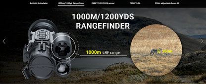 In Stock Pard NV008SP2LRF Night Vision Scope with Built-in Illuminator and Laser Rangefinder with Ballistics