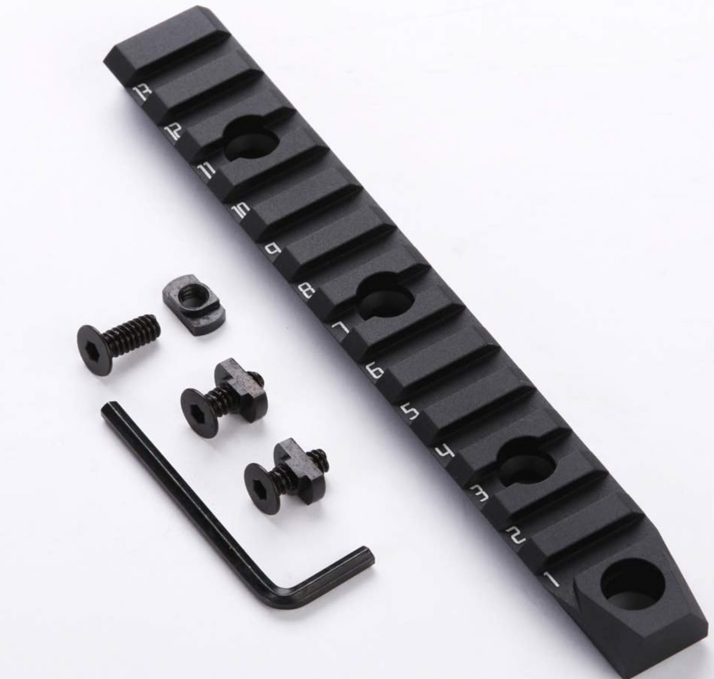 TuFok 13-Slot Aluminum Picatinny Rail for Keymod
