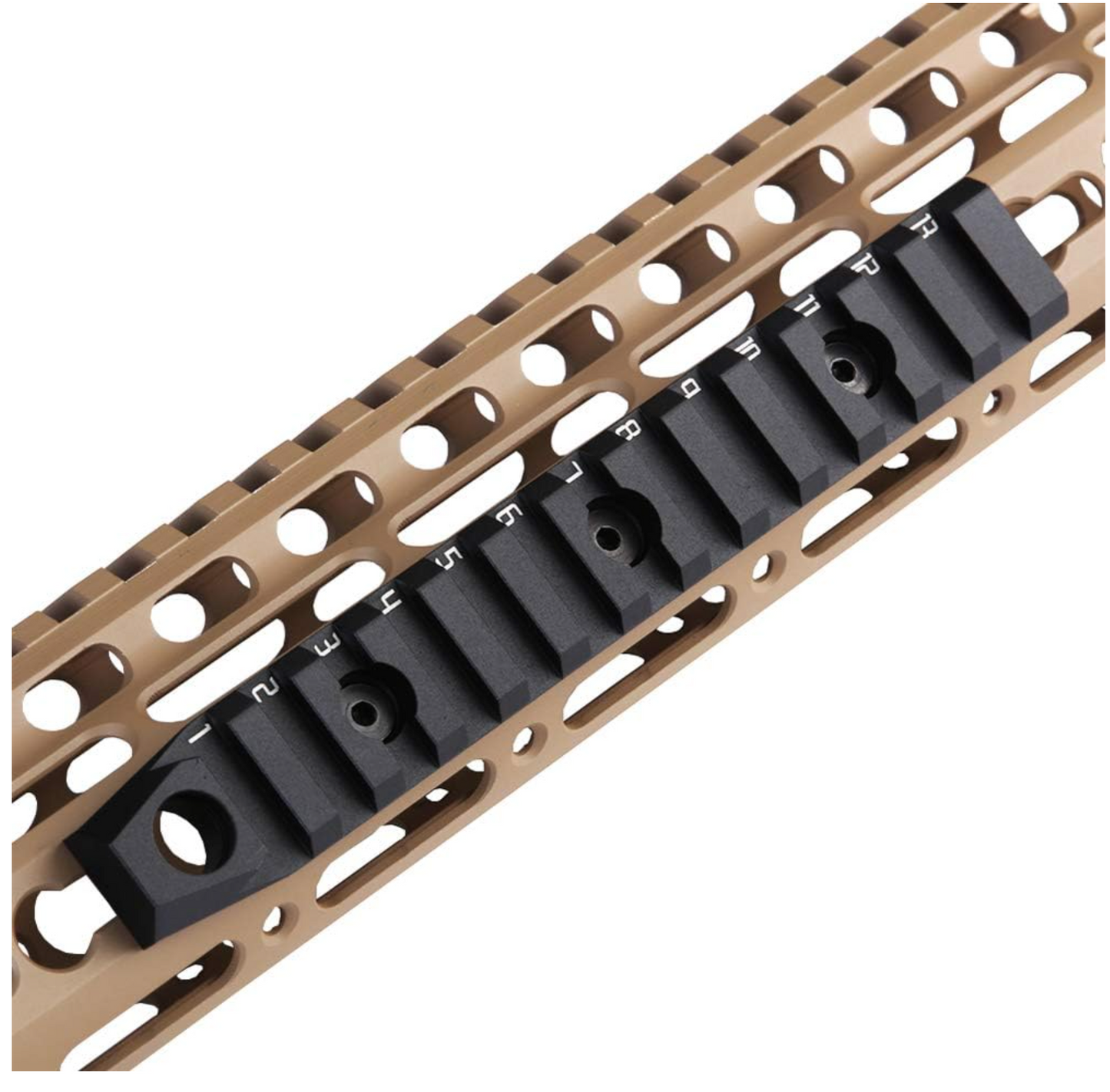 TuFok 13-Slot Aluminum Picatinny Rail for Keymod