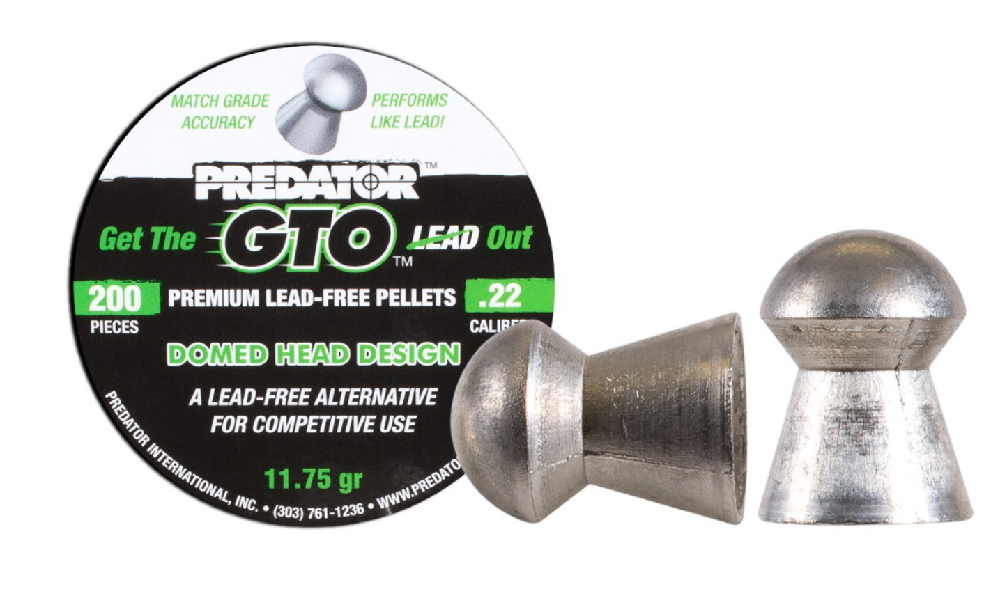 In Stock Predator GTO "Green" Pellets - Lead Free - Available in .177, .22 and .25 Calibers