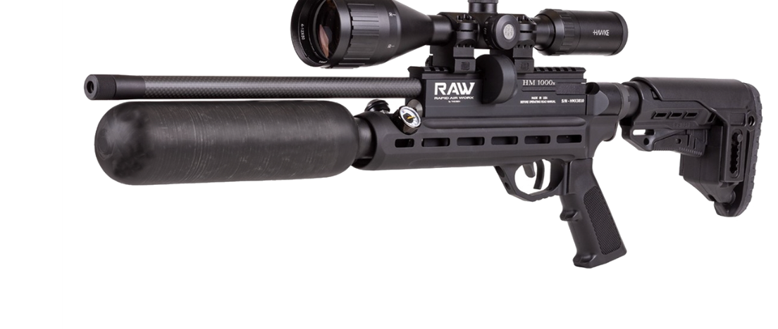 RAW (Micro Air Worx) Mini Chassis Rifle HM100)X, Available in .22, .25 and .30 Calibers
