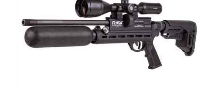 RAW (Micro Air Worx) Mini Chassis Rifle HM100)X, Available in .22, .25 and .30 Calibers