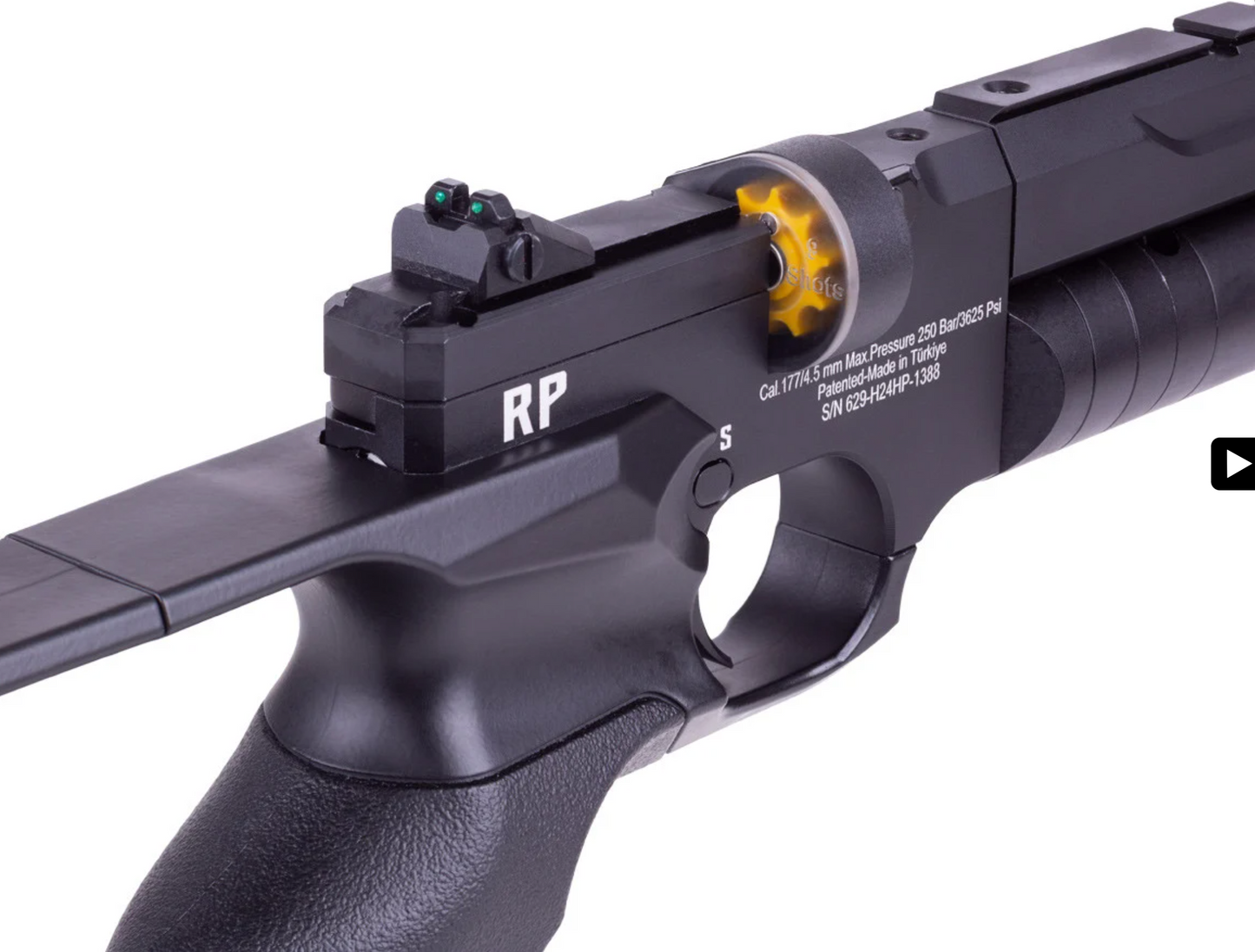 In Stock Reximex RP PCP Pistol/Carbine .22 caliber, Regulated. Flat Dark Earth