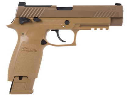 SIG Sauer M17 P320 ASP, CO2 Pellet Pistol, Tan .177 caliber