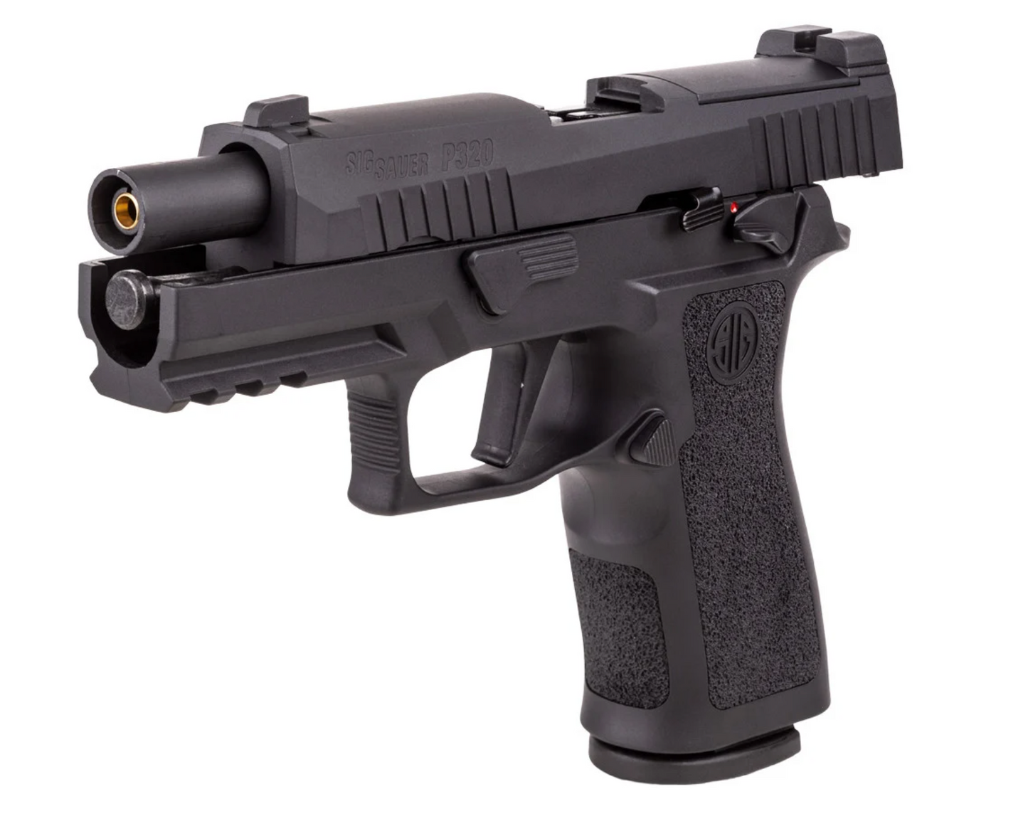 In Stock SIG Sauer P320 X-Carry CO2 Blowback BB Pistol including 1 Magazine or Bundle with 2 Magazines and Laser Sight and more