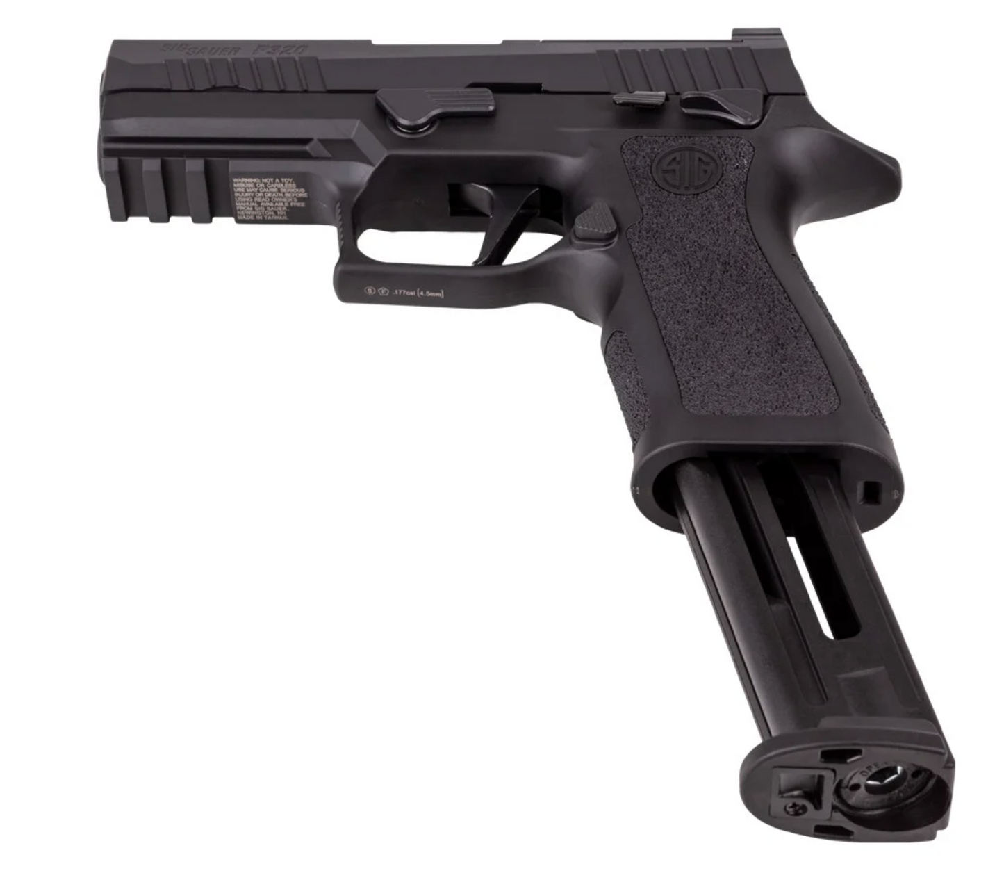 In Stock SIG Sauer P320 X-Carry CO2 Blowback BB Pistol including 1 Magazine or Bundle with 2 Magazines and Laser Sight and more