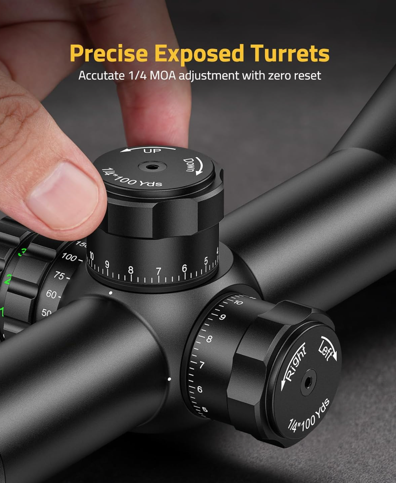CVLIFE EagleFeather F02 6-18x50 Rifle Scope with Side Focus Parallax Adjustment, Illuminated Mil-Dot Reticle, 30mm Tube Long Range Rifle Scope for Hunting, SFP Riflescope with Scope Rings