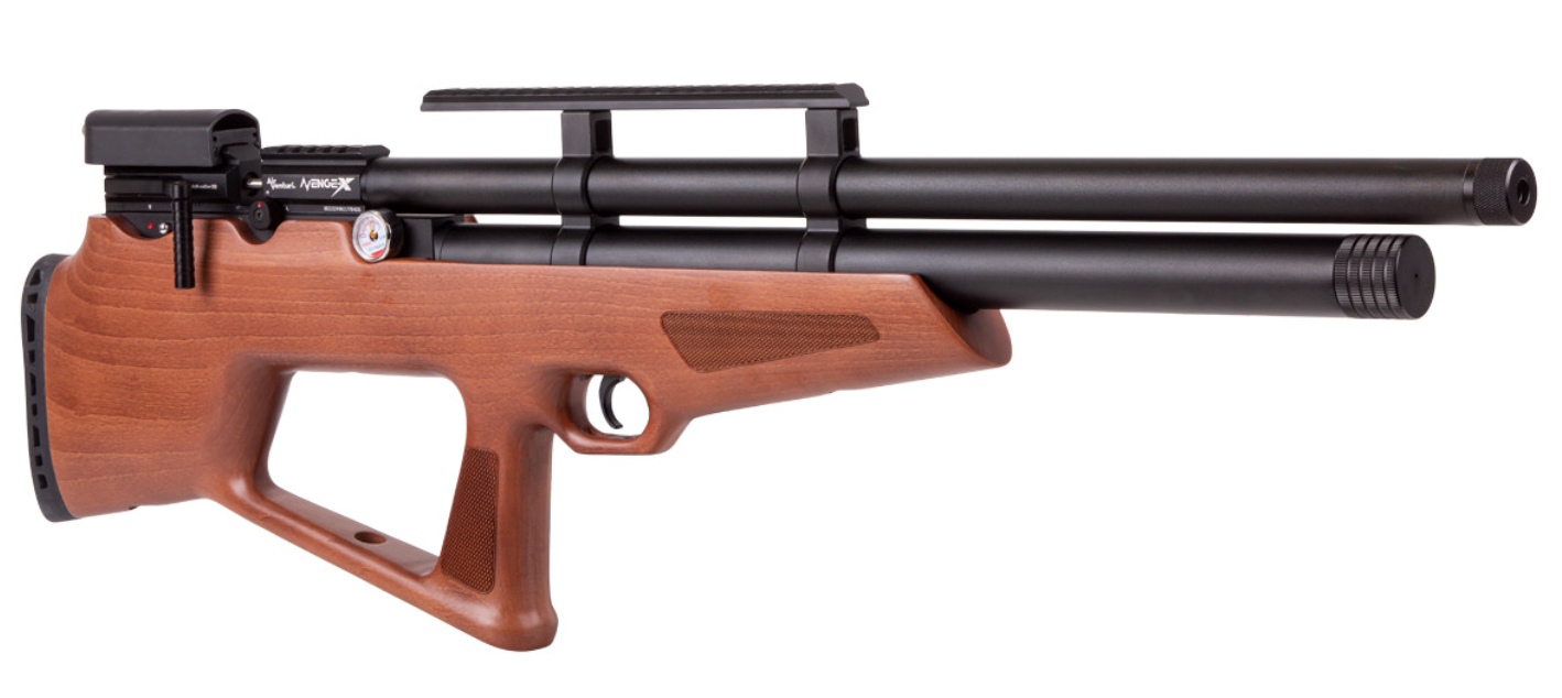 Air Venturi Avenge-X Bullpup, Wood Stock, Regulated, available in .177, .22 and .25