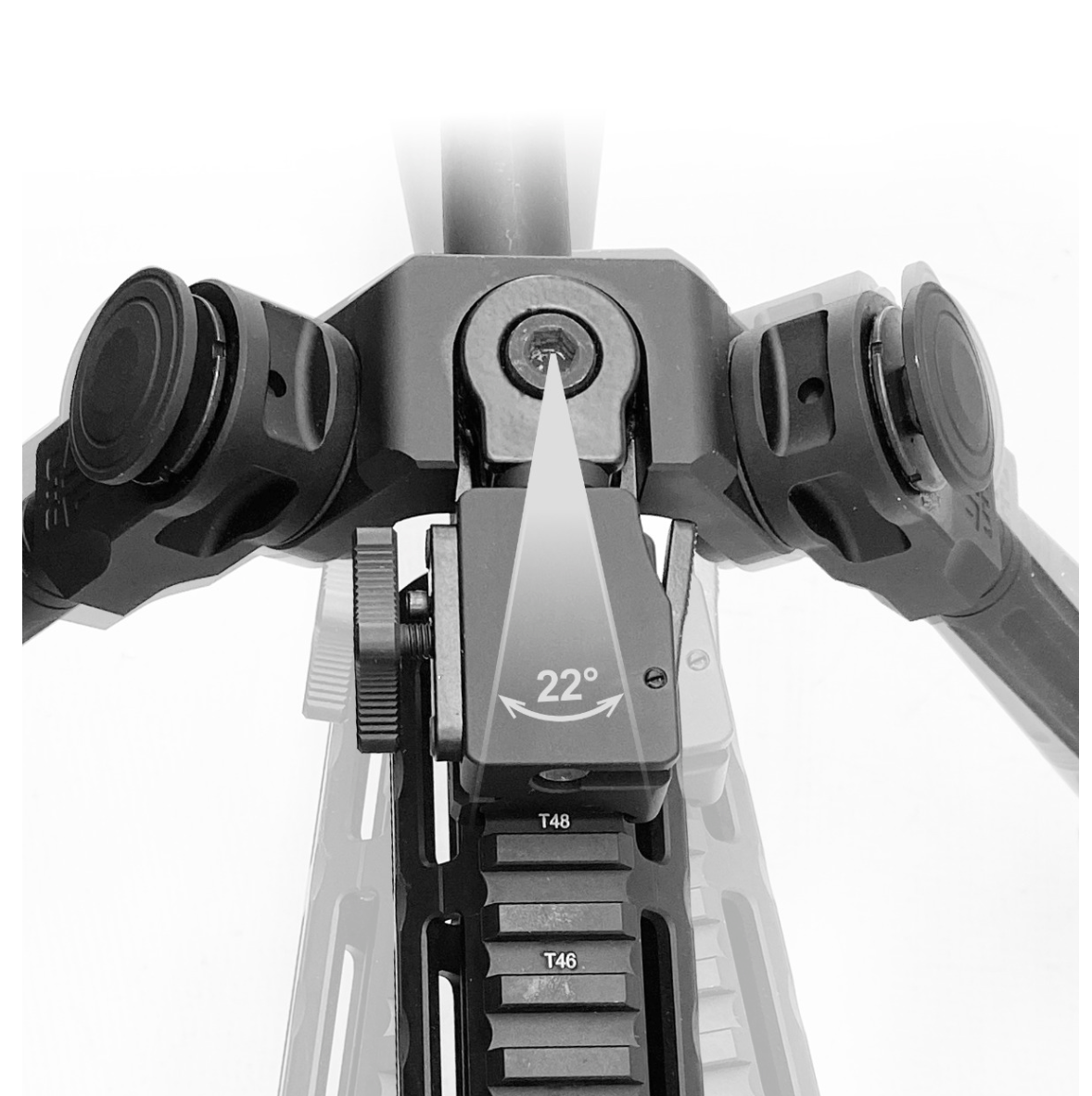 UTG® Over Bore Bipod, 7"–11" Center Height, Quick Detachable, Picatinny