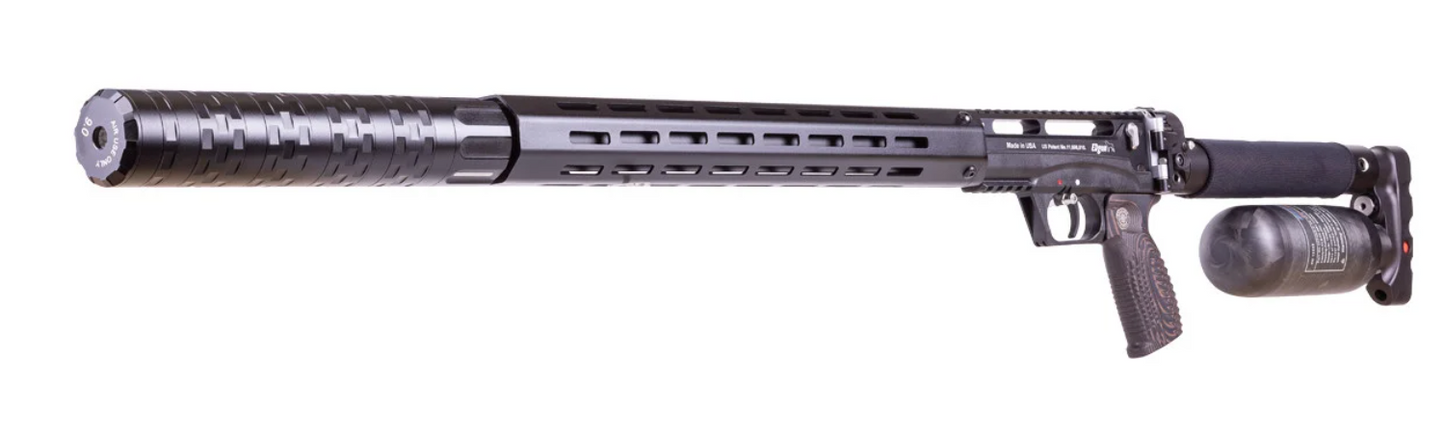 Edgun Leshiy 2 9mm/.357 with 600mm barrel, Behemoth moderator, RIPR Regulator, Monster Plenum, Alpha Trigger Mod