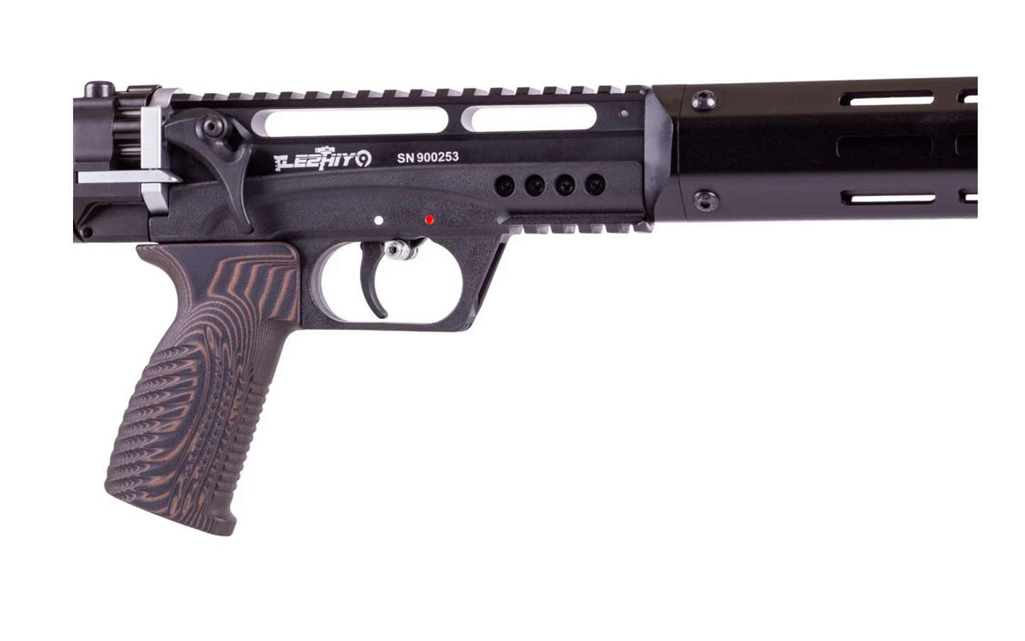 Edgun Leshiy 2 9mm/.357 with 600mm barrel, Behemoth moderator, RIPR Regulator, Monster Plenum, Alpha Trigger Mod