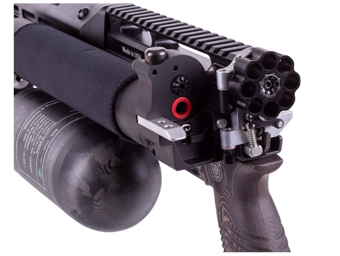 Edgun Leshiy 2 9mm/.357 with 600mm barrel, Behemoth moderator, RIPR Regulator, Monster Plenum, Alpha Trigger Mod