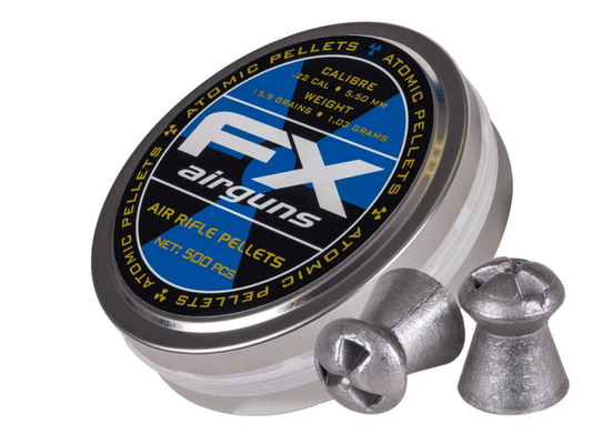 In Stock FX .22 Air Rifle Pellets 15.9 gn and 18.1 gn 500 ct