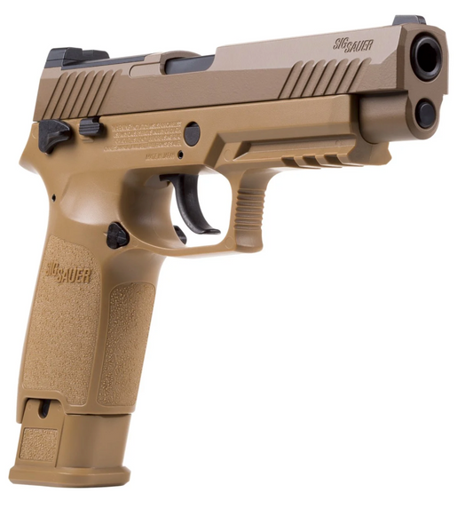 SIG Sauer M17 P320 ASP, CO2 Pellet Pistol, Tan .177 caliber