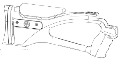 AirMaks Solid Wood Adjustable Stock Set, For Katran, Available in Walnut and Laminated Colors