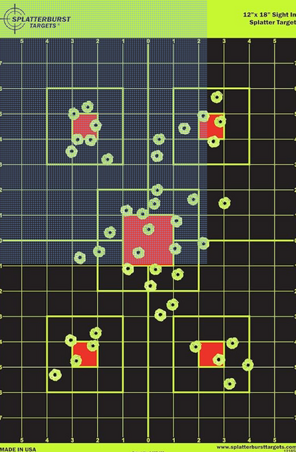 Stick in the Ground Target Stand that Holds 2 Targets - Optional to Include Reactive Splatter Burst Targets (25 Pack)