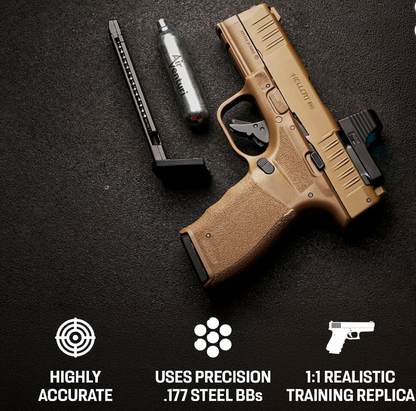 Springfield Armory Hellcat Pro CO2 BB Pistol, Optional Red Dot