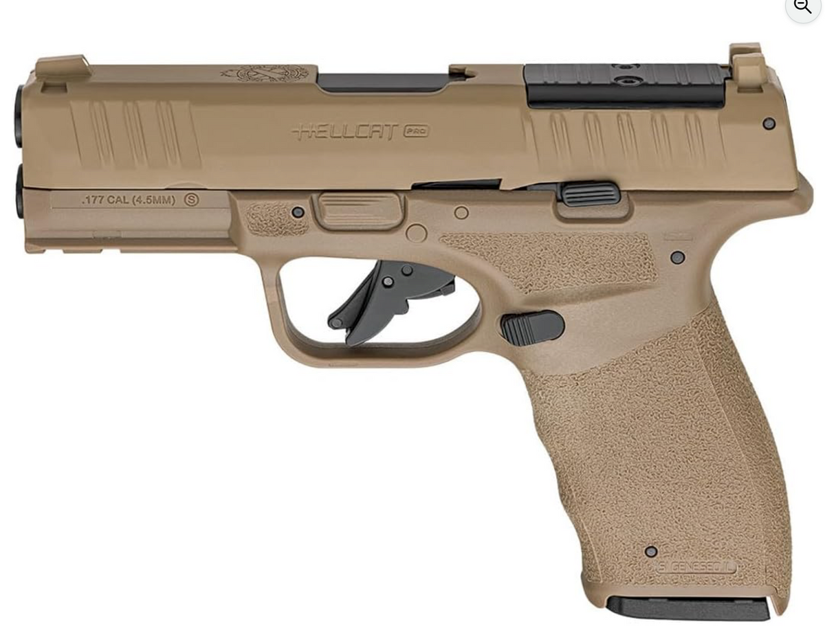 Springfield Armory Hellcat Pro CO2 BB Pistol, Optional Red Dot