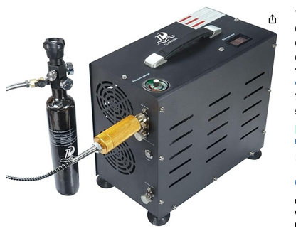 In Stock TUDIVING-4500Psi/300Bar PCP Compressor, 800W Dual-Cylinder PCP Air Compressor,Auto Stop High Pressure Compressor. Can easily fill 2.6L CF Bottle