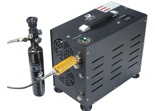 In Stock TUDIVING-4500Psi/300Bar PCP Compressor, 800W Dual-Cylinder PCP Air Compressor,Auto Stop High Pressure Compressor. Can easily fill 2.6L CF Bottle