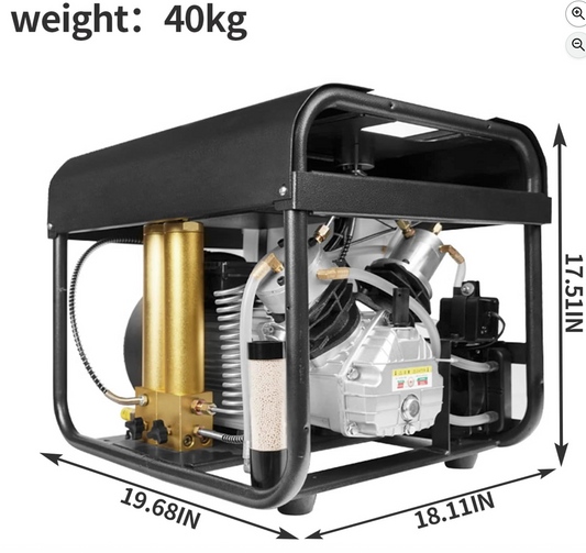 In Stock TUXING 4500Psi Pcp Air Compressor,Electric High Pressure Pump,Built-in Water and Fan Cooling System,Two Stage Filtration Filter for Paintball Air Rifle Diving Scuba Tank