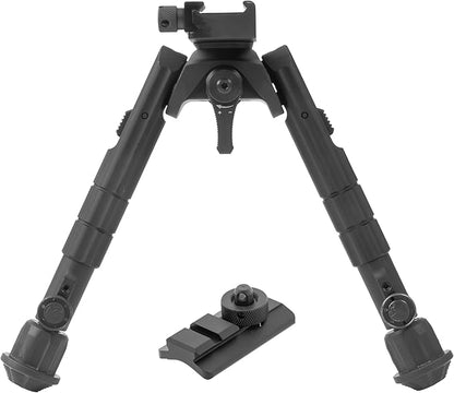 UTG TL-BP01-B Recon 360 TL Bipod, 7"-9" Center Height, Picatinny Mount