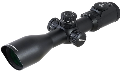 In Stock UTG 3-12X44 30mm Compact Scope, AO, 36-color Mil-dot, Rings , Black
