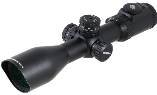 In Stock UTG 3-12X44 30mm Compact Scope, AO, 36-color Mil-dot, Rings , Black