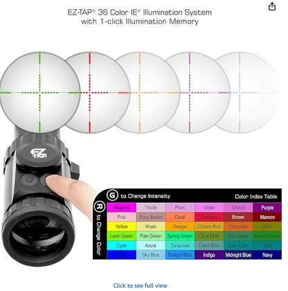 In Stock UTG 3-12X44 30mm Compact Scope, AO, 36-color Mil-dot, Rings , Black