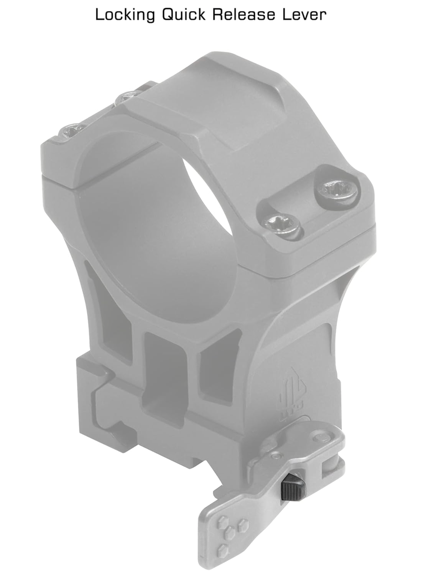 UTG/Leapers ACCU-SYNC QR 30mm High Profile Scope Rings, Picatinny, Black