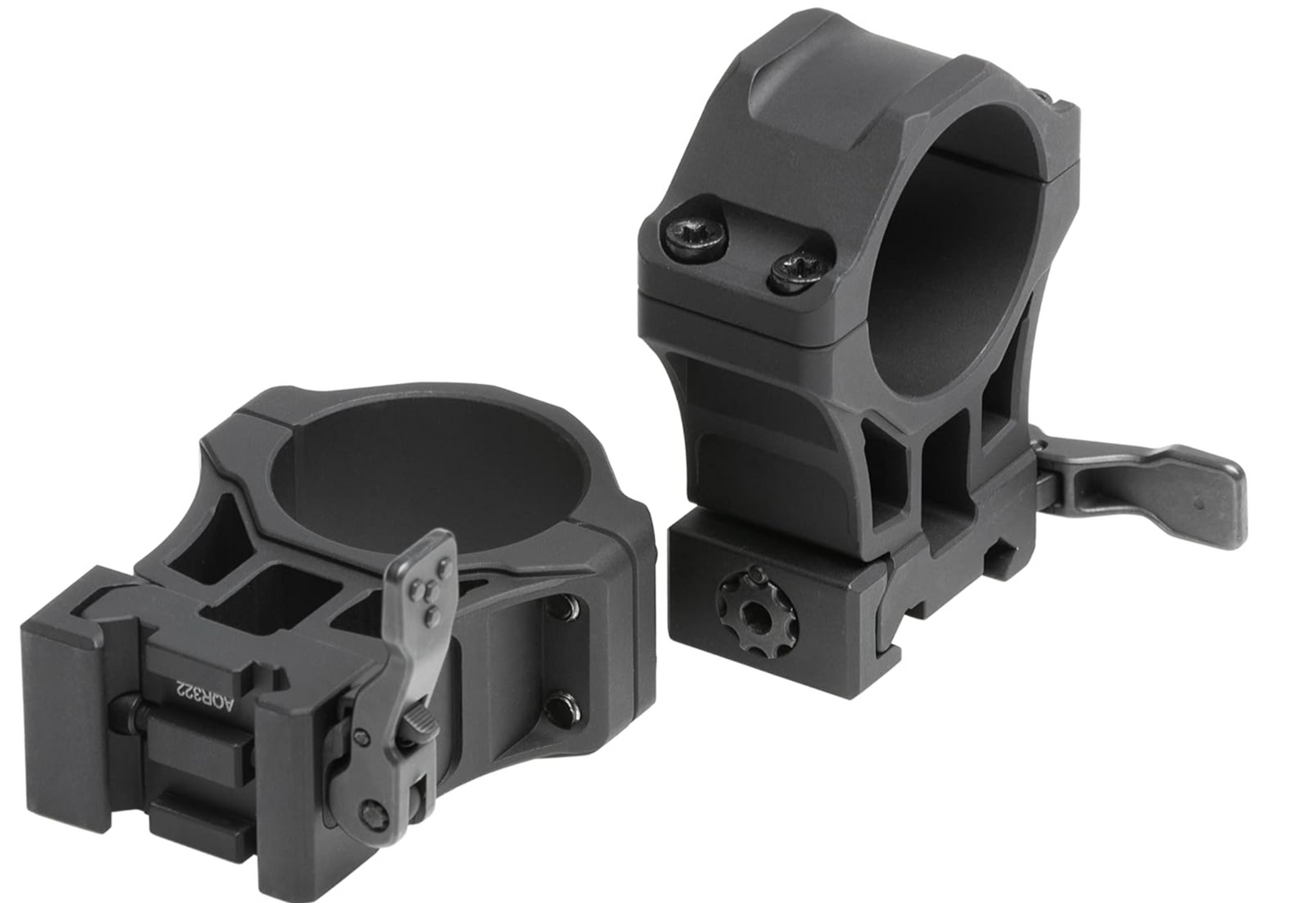 UTG/Leapers ACCU-SYNC QR 30mm High Profile Scope Rings, Picatinny, Black