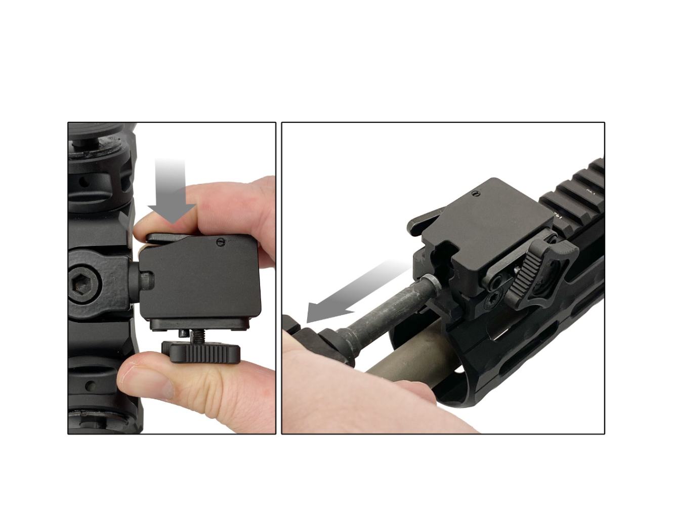 In Stock UTG® Over Bore Bipod, 7.3" - 11.4" Center Height, Picatinny-BPOB01-A