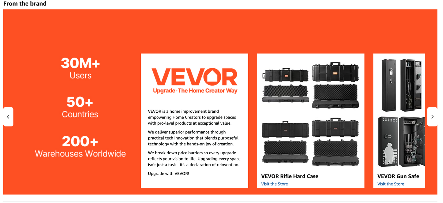 In Stock VEVOR Rifle Case, Rifle Hard Case with 4 Layers Fully-protective Foams, Lockable Hard Gun Case with Wheels, IP67 Waterproof & Crushproof, for Rifles or Shotguns, Available in 36, 40, 42, 50 and 52 lengths and available in Khaki Gray and Black