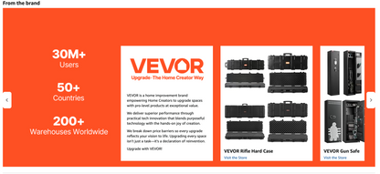 In Stock VEVOR Rifle Case, Rifle Hard Case with 4 Layers Fully-protective Foams, Lockable Hard Gun Case with Wheels, IP67 Waterproof & Crushproof, for Rifles or Shotguns, Available in 36, 40, 42, 50 and 52 lengths and available in Khaki Gray and Black