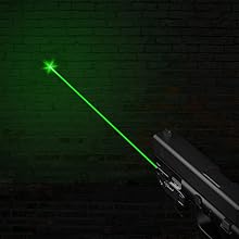 Votatu H3L-G Green Laser Sight, Aluminum Ultra Low Profile Picatinny Mount Green Dot Sight, Strobe Mode Available, Magnetic USB Rechargeable and Ambidextrous Control