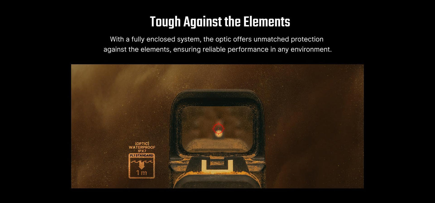 Osight SE SE Enclosed Micro Red Dot Sight - RMSc/K Footprint In Stock Compatible | 2 MOA Dot & 32 MOA Circle Dual Reticle System | Durable Compact Reflex Sight